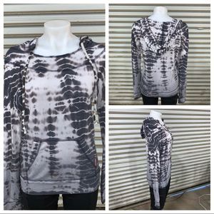 Hard Tail tie dye sweatshirt with hood long sleeve
